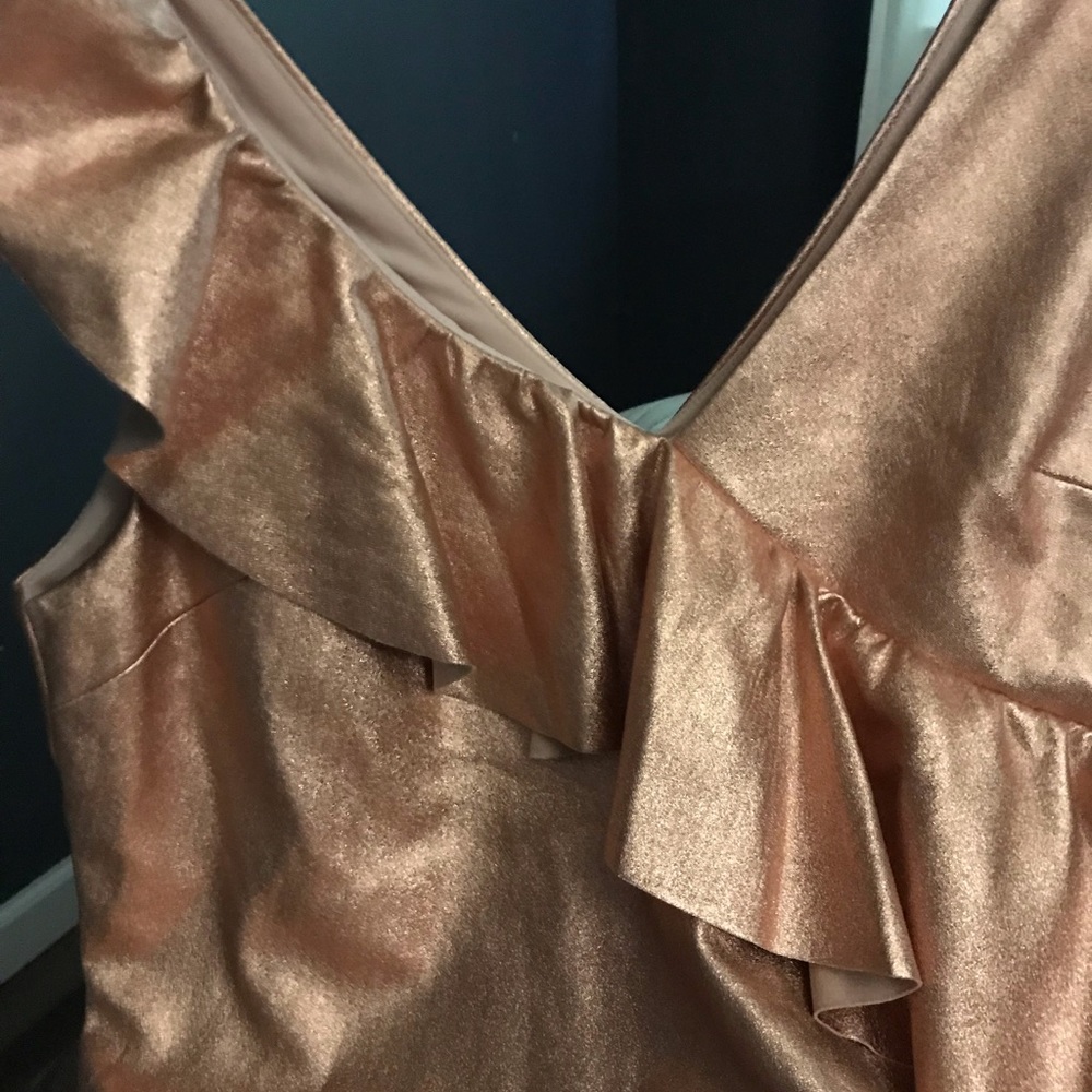 Zara Rose-gold Party Dress